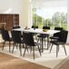 Conjunto de mesas y sillas de comedor Conjunto de mesas y sillas de comedor Blanco/ Negro