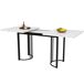 Conjunto de mesas y sillas de comedor Conjunto de mesas y sillas de comedor Blanco/ Negro