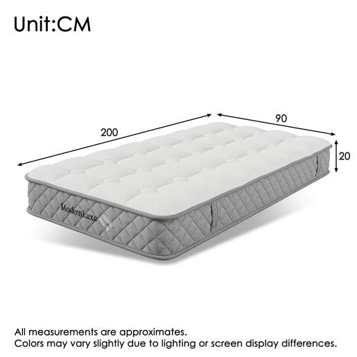 Cama infantil individual 90x200 cm - Com colchão, design cósmico, bege, PU