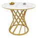 Conjunto de mesas y sillas de comedor 80x80 Conjunto de mesas y sillas de comedor 80x80 Dorado