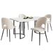 Conjunto de mesas y sillas de comedor 140x80 Conjunto de mesas y sillas de comedor 140x80 Beige