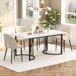 Conjunto de mesas y sillas de comedor 140x80 Conjunto de mesas y sillas de comedor 140x80 Beige
