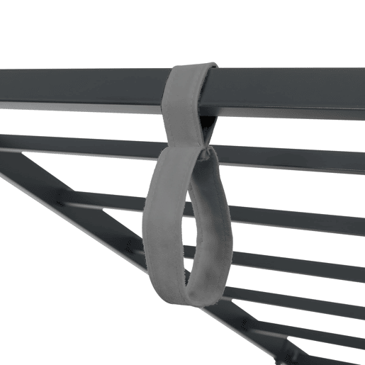 Cama estofada 90x200 cm - Sofá-cama com arrumação hidráulica, base metálica, cinzento