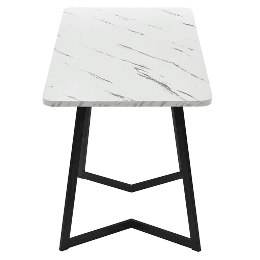 Conjunto de sala de jantar 117x68 cm - Mesa retangular moderna com 4 cadeiras - Samt cinza - Pernas pretas Conjunto de sala de jantar 117x68 cm - Mesa retangular moderna com 4 cadeiras - Samt cinza - Pernas pretas