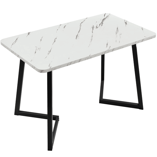 Conjunto de sala de jantar 117x68 cm - Mesa retangular moderna com 4 cadeiras - Samt cinza - Pernas pretas Conjunto de sala de jantar 117x68 cm - Mesa retangular moderna com 4 cadeiras - Samt cinza - Pernas pretas