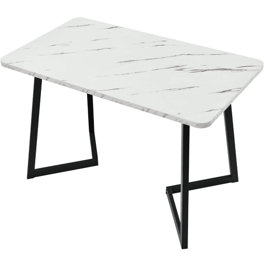 Conjunto de mesa de jantar 117 cm - mesa retangular moderna com 4 cadeiras de veludo cinza - pernas pretas