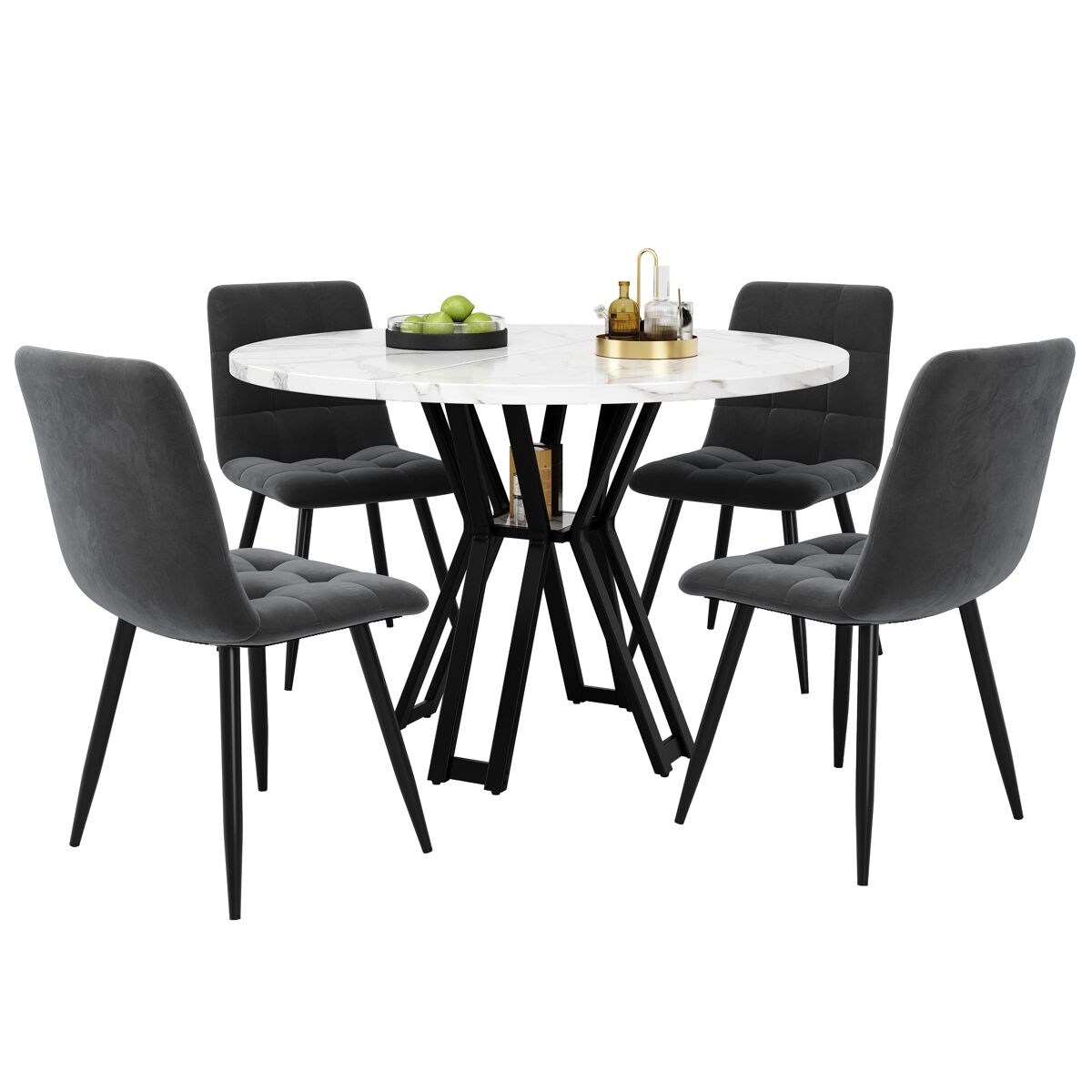 Conjunto de mesas y sillas de comedor