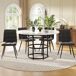 Conjunto de mesas y sillas de comedor Conjunto de mesas y sillas de comedor Negro