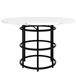 Conjunto de mesas y sillas de comedor Conjunto de mesas y sillas de comedor Negro