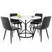 Conjunto de mesas y sillas de comedor Conjunto de mesas y sillas de comedor Negro