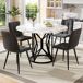 Conjunto de mesas y sillas de comedor Conjunto de mesas y sillas de comedor Negro