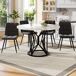 Conjunto de mesas y sillas de comedor Conjunto de mesas y sillas de comedor Negro