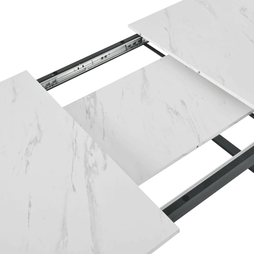 Conjunto de sala de jantar 140180x80cm - Mesa moderna com 4 cadeiras de veludo cinza