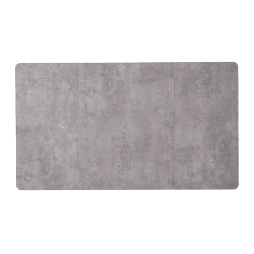Conjunto de sala de jantar 140x80 cm - Mesa MDF cinzenta com 4 cadeiras de veludo cinzento, pernas pretas