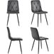Conjunto de mesas y sillas de comedor 117x68 Conjunto de mesas y sillas de comedor 117x68 Gris