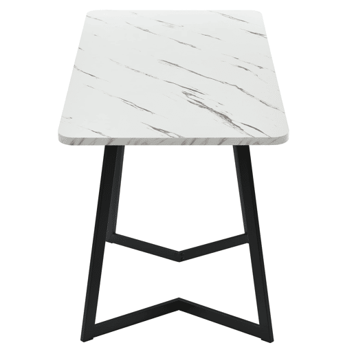 Conjunto de sala de jantar 117x68cm - Mesa retangular moderna com 4 cadeiras, veludo cinzento, pernas pretas