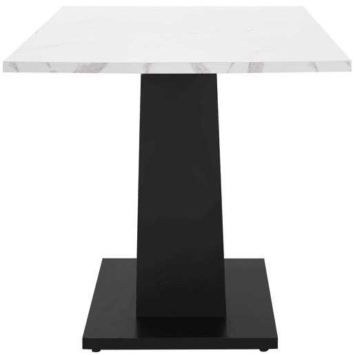 Conjunto de sala de jantar de 5 peças - Mesa em U com design moderno, pernas pretas, cadeiras em veludo cinzento - Multicolorido