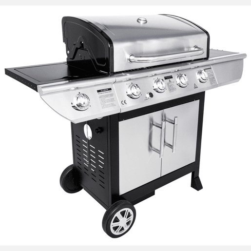 SOMAGIC - Barbecue a gás BRISBANE - 4 queimadores 14kW + placa de aquecimento