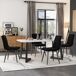 Conjunto de mesas y sillas de comedor Conjunto de mesas y sillas de comedor Negro
