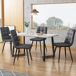 Conjunto de mesas y sillas de comedor 117x68 Conjunto de mesas y sillas de comedor 117x68 Gris