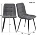 Conjunto de mesas y sillas de comedor 117x68 Conjunto de mesas y sillas de comedor 117x68 Gris