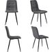 Conjunto de mesas y sillas de comedor 117x68 Conjunto de mesas y sillas de comedor 117x68 Gris
