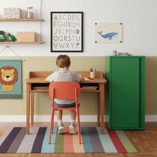 Armário metálico Burlöv aço 88x40x35 cm - Verde maçã en.casa