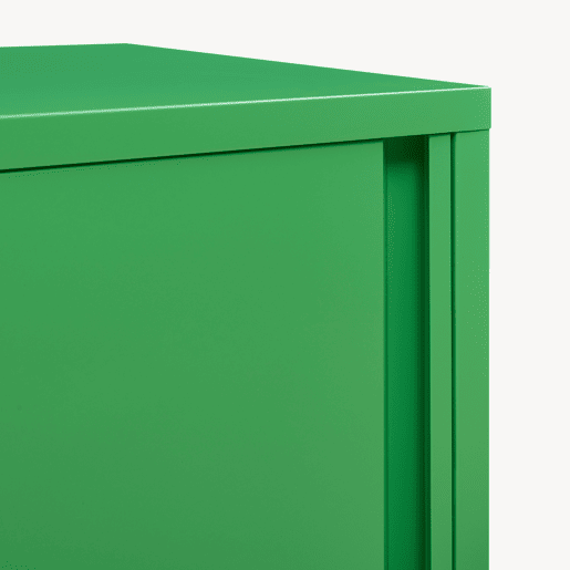 Armário metálico Burlöv aço 88x40x35 cm - Verde maçã en.casa
