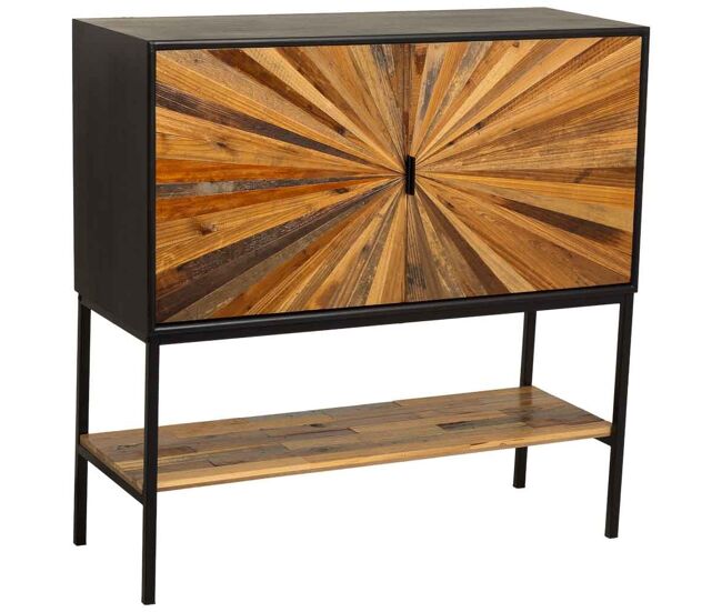 Aparador de madera recuperada marrón 100x40x100h cm