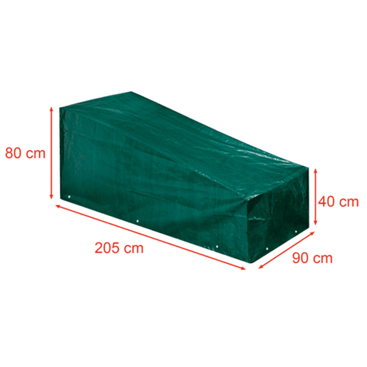 Cobertura protetora para mobiliário de jardim incl. ilhó e corda fortes - Impermeável, resistente aos raios UV - Dimensões 210x91x8040