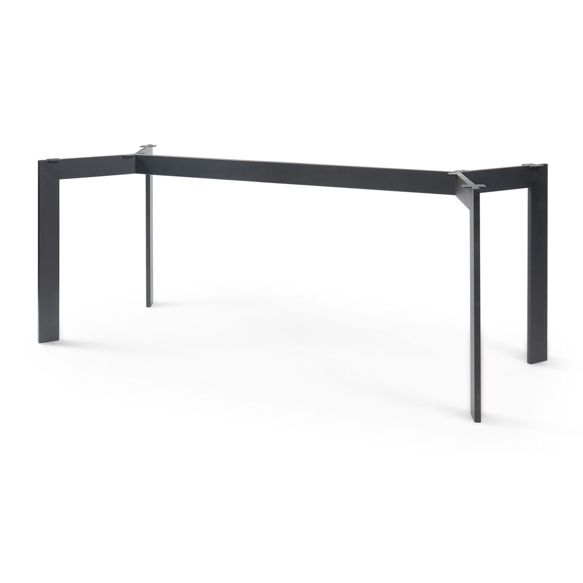 Pata de mesa verg diy acero 180x70x72cm - negro [en.casa]