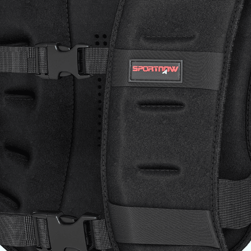 SPORTNOW Colete de Peso 5 kg Colete de Treino Respirável com 2 Tiras Ajustáveis e Bandas Reflectoras para Treino de Força Corrida 43x33 cm Preto