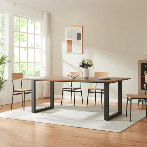 Estrutura de mesa Vestmalu DIY 160x70x72 cm aço Preto en.casa Estrutura de mesa Vestmalu DIY 160x70x72 cm aço Preto en.casa