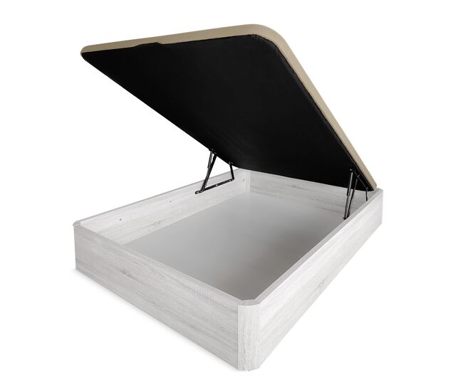 Canapé abatible 90 x 190 reforzado con gran capacidad con montaje, polar