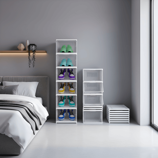 Sapateira Dobrável 6 Níveis Nyana Home | Caixa de Sapatos | Organizador de Calçado