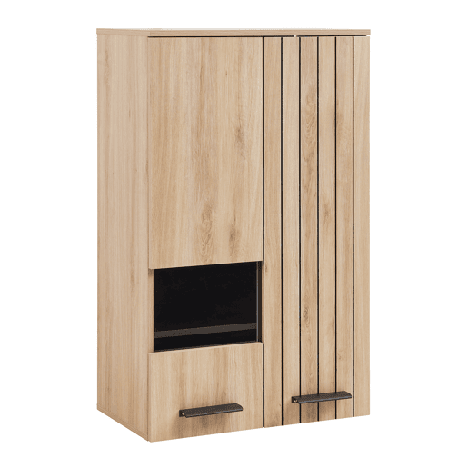 Móvel de parede Noppen com janela 2 portas 98x60x38 cm Carvalho en.casa