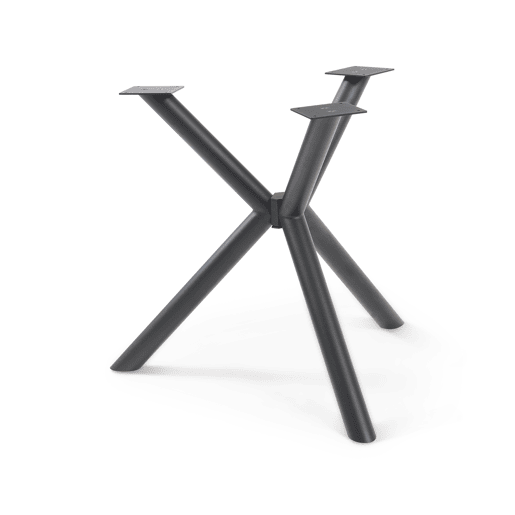Armação de mesa Viserinna em aço 94,5 x 94,5 x 73 cm preto en.casa