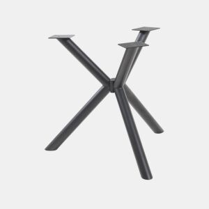 Armação de mesa Viserinna em aço 94,5 x 94,5 x 73 cm preto en.casa