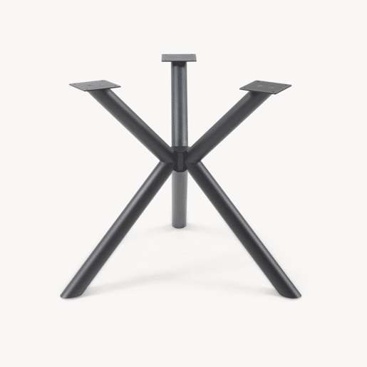 Armação de mesa Viserinna em aço 94,5 x 94,5 x 73 cm preto en.casa