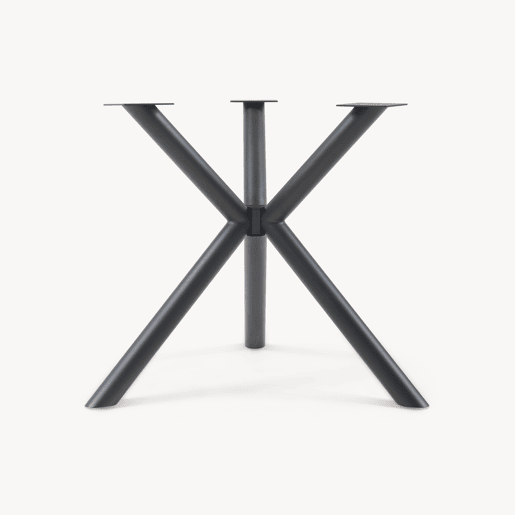Armação de mesa Viserinna em aço 94,5 x 94,5 x 73 cm preto en.casa