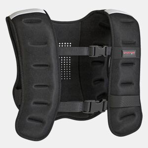 SPORTNOW Colete de Peso 8 kg Colete de Treino Respirável com 2 Tiras Ajustáveis e Bandas Reflectoras para Treino de Força Corrida 43x33 cm Preto