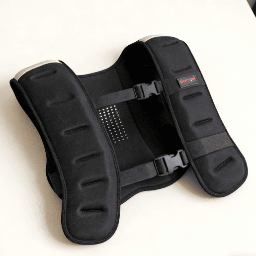SPORTNOW Colete de Peso 8 kg Colete de Treino Respirável com 2 Tiras Ajustáveis e Bandas Reflectoras para Treino de Força Corrida 43x33 cm Preto SPORTNOW Colete de Peso 8 kg Colete de Treino Respirável com 2 Tiras Ajustáveis e Bandas Reflectoras para Treino de Força Corrida 43x33 cm Preto