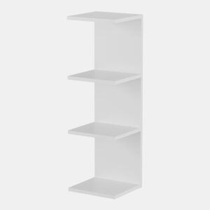 Prateleira de parede Surahammar 4 prateleiras 95x30x28 cm Branco en.casa