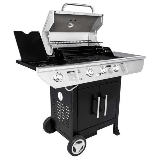 SOMAGIC - Barbecue a gás BALTIMORE - 3 queimadores 10,5kW + placa de aquecimento