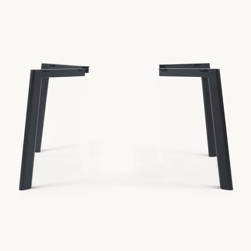 Conjunto de 4 pés de mesa Hostang em aço 50x8x71 cm preto en.casa