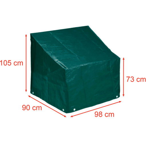Cobertura protetora para mobiliário de jardim com ilhó forte e corda incluída - Impermeável, resistente aos raios UV - Dimensões 76110x81