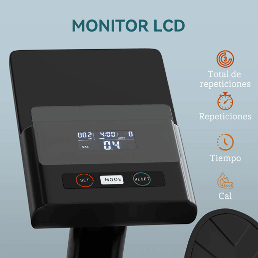 SPORTNOW Máquina de Remo para Casa 12 Níveis de Resistência Hidráulica Máquina de Remo com Ecrã LCD para Treino de Fitness em Casa ou Ginásio Capacidade 130 kg Preto