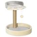 Árbol para Gato Aglomerado de Madera, Felpa PawHut Árbol para Gato Aglomerado de Madera, Felpa PawHut Gris