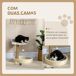 Árbol para Gato Aglomerado de Madera, Felpa PawHut Árbol para Gato Aglomerado de Madera, Felpa PawHut Gris