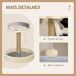 Árbol para Gato Aglomerado de Madera, Felpa PawHut Árbol para Gato Aglomerado de Madera, Felpa PawHut Gris